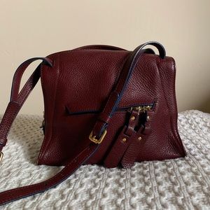 Sandro leather purse satchel